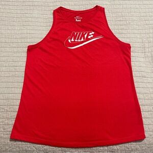 Nike Red Running Dri-Fit Tank Top CZ9117-657 Size Small